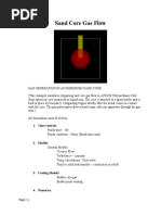 Sand Core Gas Flow