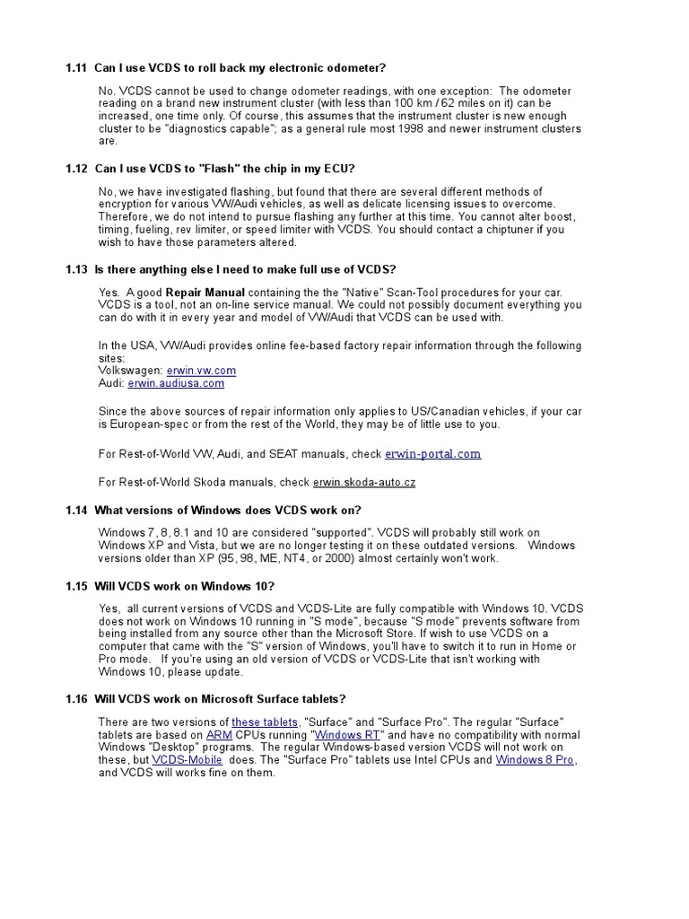 Vcds Faq 3 | PDF | Windows 10 | Microsoft Windows