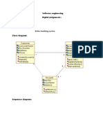 Software Engineering Digital Assignment-2: Srivishnuram A V 19bce1707 Online Banking System Class Diagram