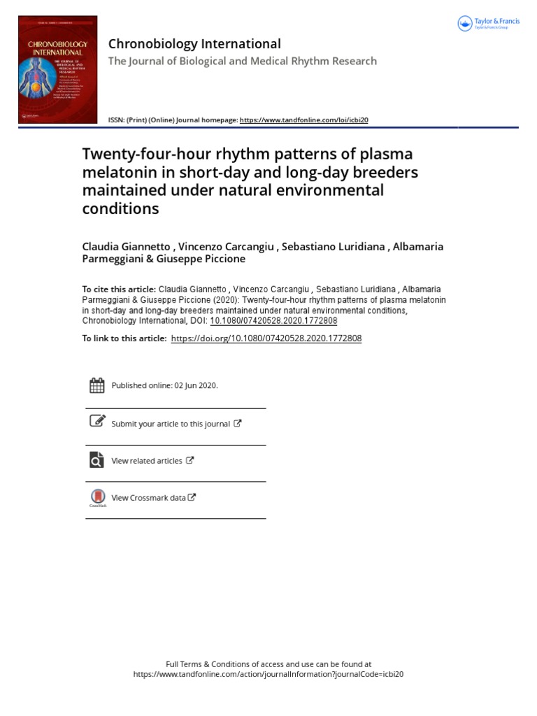 twenty-four-hour-rhythm-patterns-of-plasma-melatonin-in-short-day-and