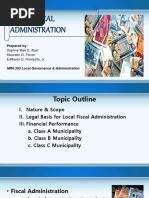 Local Fiscal Administration: Prepared by