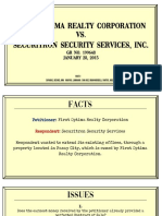 First Optima Realty Corporation vs. Securitron Security Services, Inc