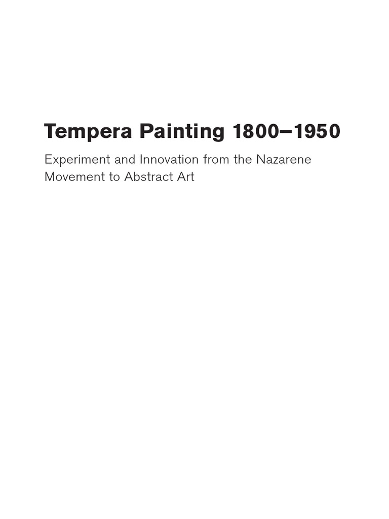 Tempera Painting 1800 1950 PDF Paintings Impressionism