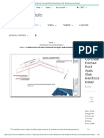 Reinforced Concrete Pitched Roof Apex Slab Reinforcement Detail