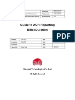 Guide To Acr Reporting Billedduration: Huawei Technologies Co, LTD
