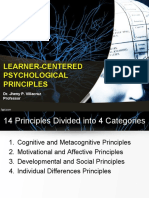 CHAPTER 1 LEARNER-CENTERED PSYCHOLOGICAL PRINCIPLES