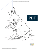 Peter Rabbit Stealing Carrots coloring page _ Free Printable Coloring Pages