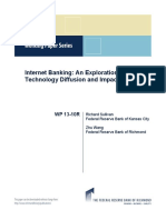 Working Paper Series: Internet Banking: An Exploration in Technology Diffusion and Impact
