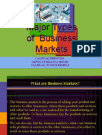 Major Types of Business Markets