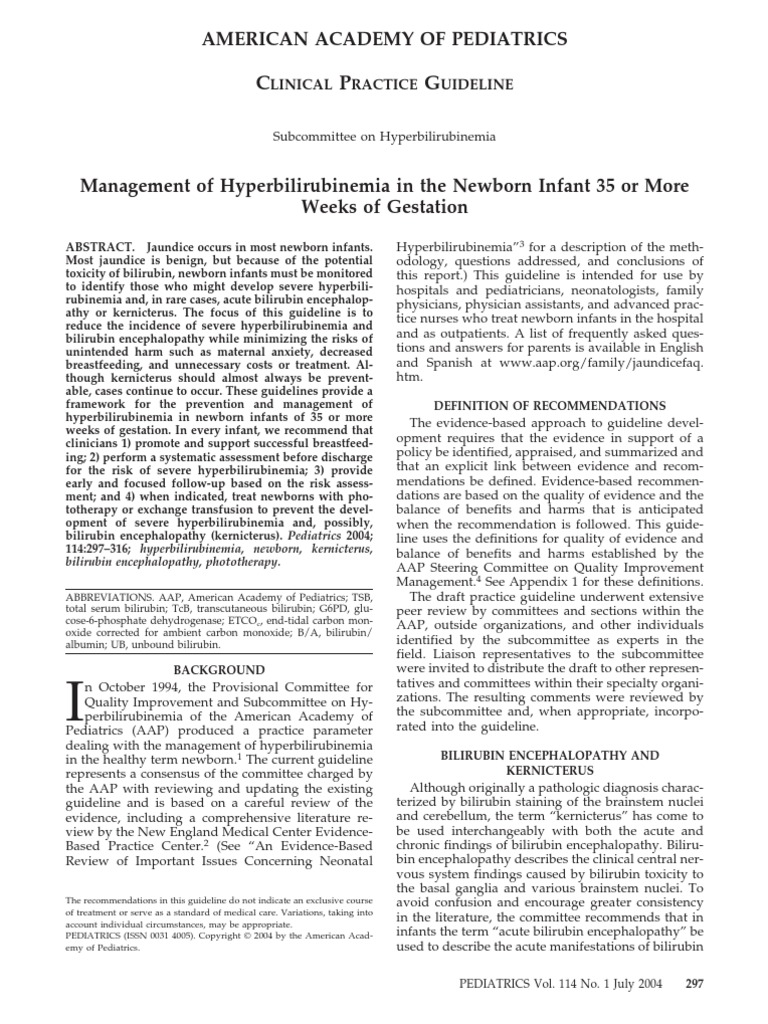 Guideline Hiperbilirubinemia | PDF | Breastfeeding | Blood Type