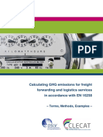 Calculating GHG Emissions For Freight Forwarding and Logistics Services in Accordance With EN 16258