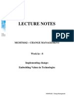 LN-8-Implementing Change - Embedding Values in Technologies