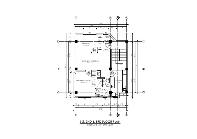 Floor Plan with Room Dimensions | PDF | Components | Architectural Design