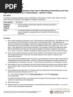 IELTS General Training Reading Task Type 2 (Identifying Information) and Task Type 3 (Identifying Writer's Views/Claims) - Teacher's Notes