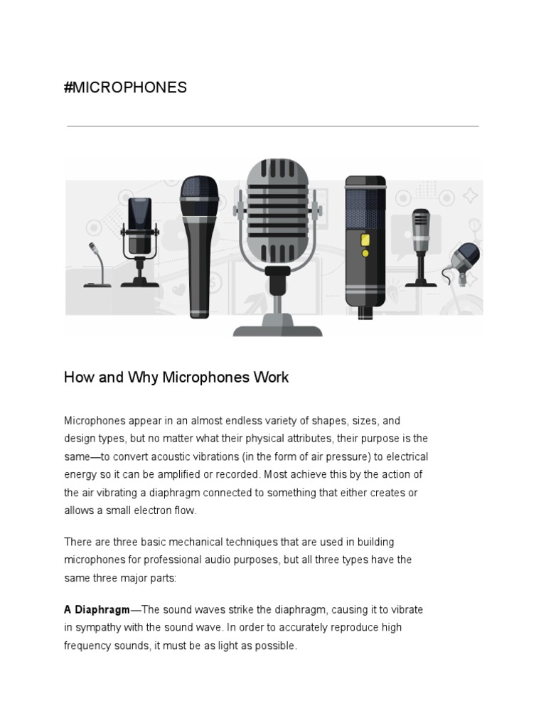 MICROPHONES PDF Microphone Equalization (Audio)