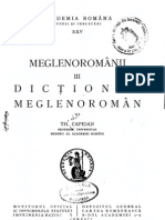 Dictionar Meglenoroman Theodor Capidan