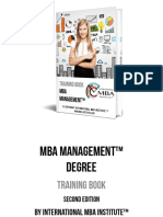MBA Management Degree Training Book PDF