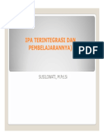 Ipa Terintegrasi Dan Pembelajarannya