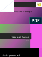 Force and Motion