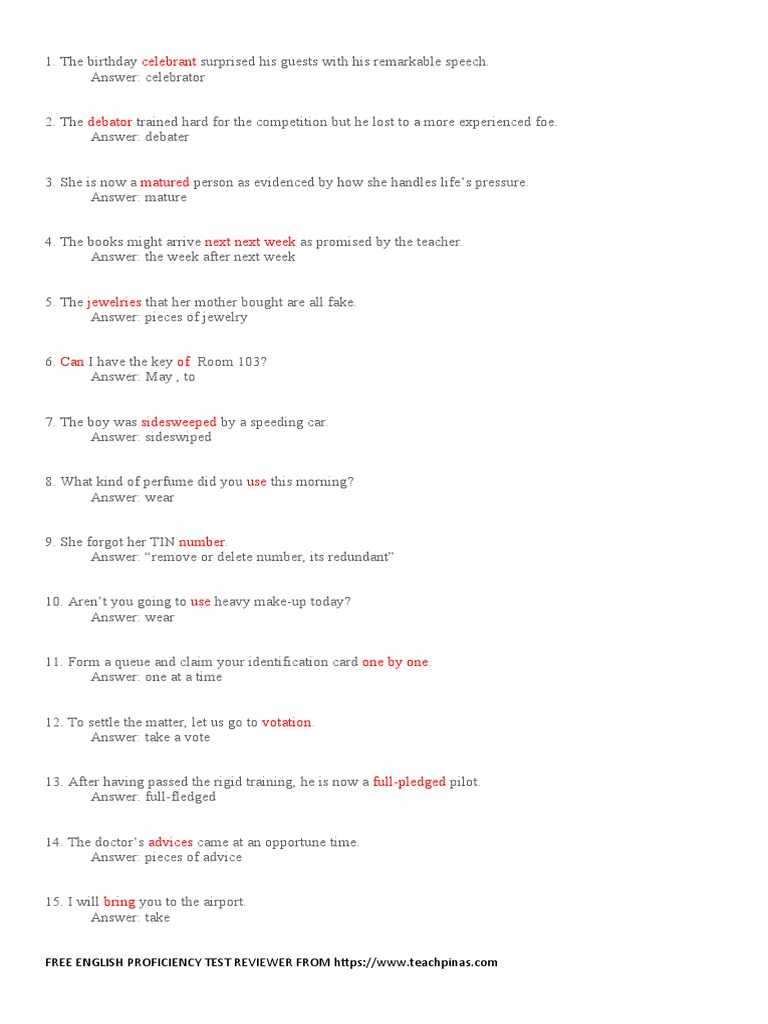 EPT Test Sample Questions Guide | PDF | Business