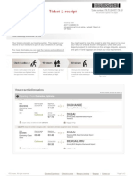 Ticket & Receipt: Your Travel Information