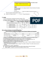 Série Corrigée Avec Correction - Chimie SERIE ATOME Et Élément Chimique - 2ème Sciences Exp (2012-2013) MR SASSI LASSAAD PDF