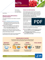 Get the Facts on Sodium in Your Diet
