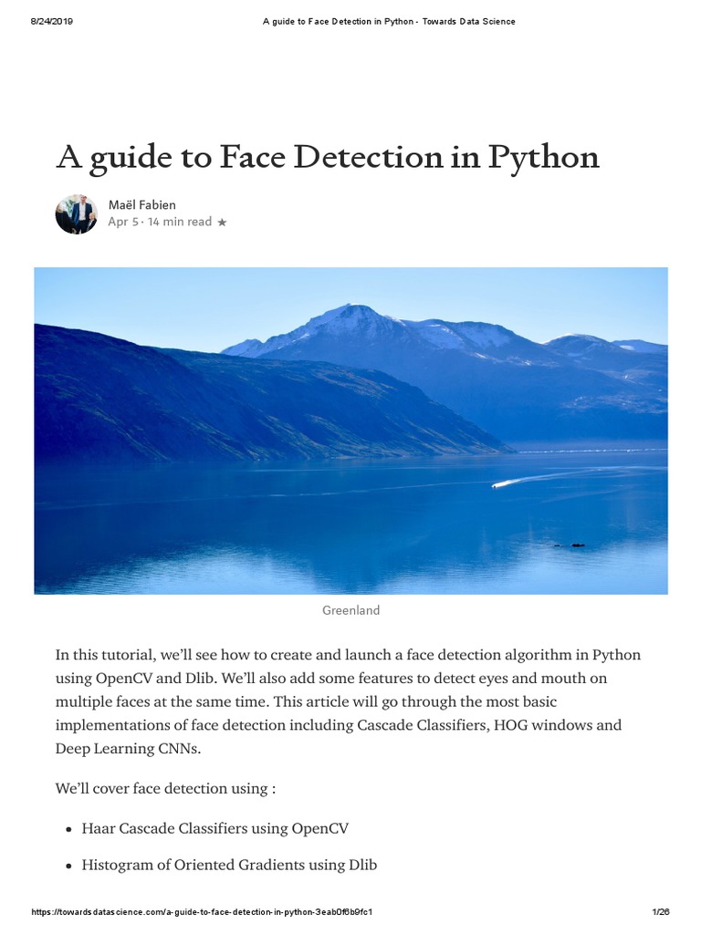 A Guide To Face Detection In Python – LWMDUH
