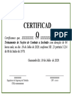 Certificado (Combate A Incendio)