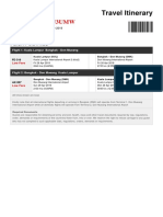 Saiful Islam Flight Ticket