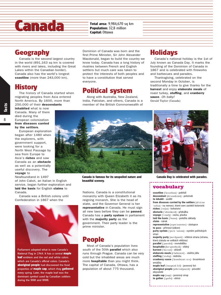 Key Facts About Canada | PDF | Dominion | Canada