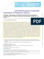 Gut Metagenomics-Derived Genes As Potential Biomarkers of Parkinson's Disease