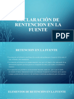 Declaración de Retencion en La Fuente