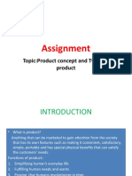 Assignment: Topic:Product Concept and Types of Product