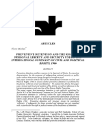 Articles: International Covenant On Civil and Political RIGHTS, 1966