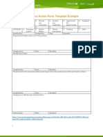 M3 Corrective Action Form Template