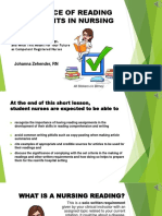 The Essence of Reading Assignments in Nursing - Final PDF