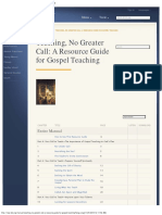 Teaching, No Greater Call - A Resource Guide For Gospel Teaching