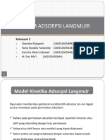 Model Adsorpsi Langmuir untuk Ion Logam