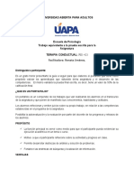 Portafolioterapia Conductual Octubre. 2