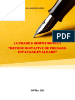 Simpozion National Metode Inovative de Predare Invatare Evaluare PDF