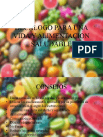 Decálogo para Una Vida y Alimentacion Saludable