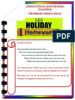 1 - LKG Holidays Homework (2020-21) PDF