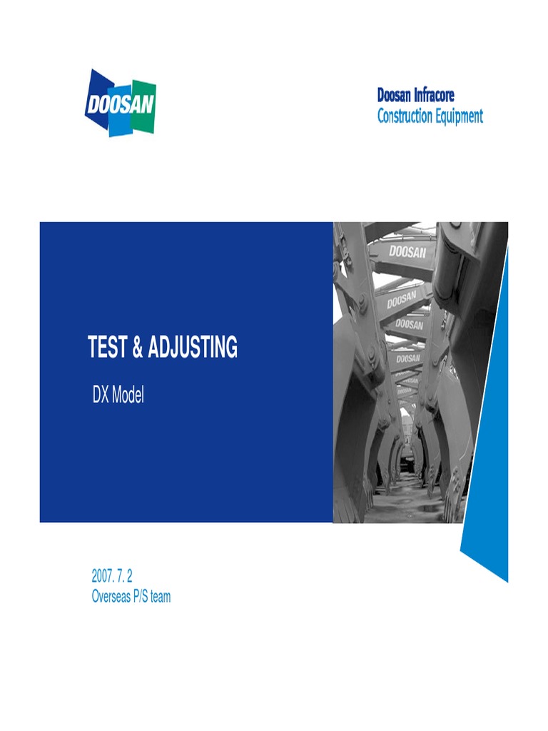 Hydraulic System Testing Procedures | PDF | Pump | Valve