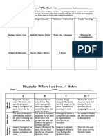 Where I Am From & Rubric (Person)