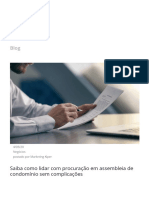 Saiba Como Usar Procuração em Assembleia de Condomínio PDF