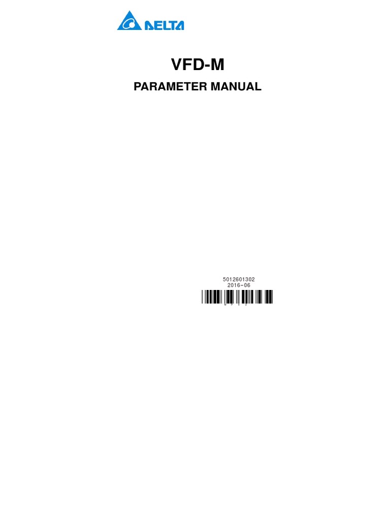 VFDM Parameter Manual Summary of Factory Default Settings for Key
