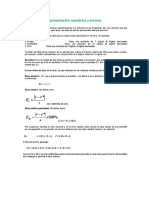 Aproximación Numérica y Errores