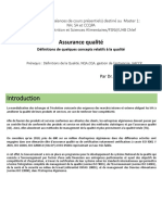 Assurance Qualité