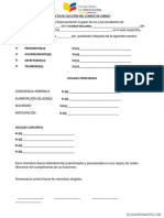 Acta Del Comite de PADRES DE Familia PDF